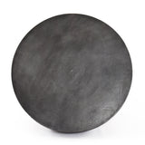 Basil Aged Grey Outdoor Coffee Table has an aged grey finish that highlights the aluminum's natural depth, for a sleek, simple look with implied movement. Stylish indoors or out. Cover or store indoors during inclement weather and when not in use.  Available late November 2020!  Overall Dimensions: 36"w x 36"d x 15"h
