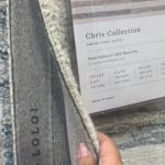 Known for its durability, the Chris Ivory / Slate hooked wool rug is a smart choice for any room in your home that gets lots of love. The subtle, tonal stripes remind us of our favorite California cool hemp rugs. Amethyst Home provides interior design services, furniture, rugs, and lighting.