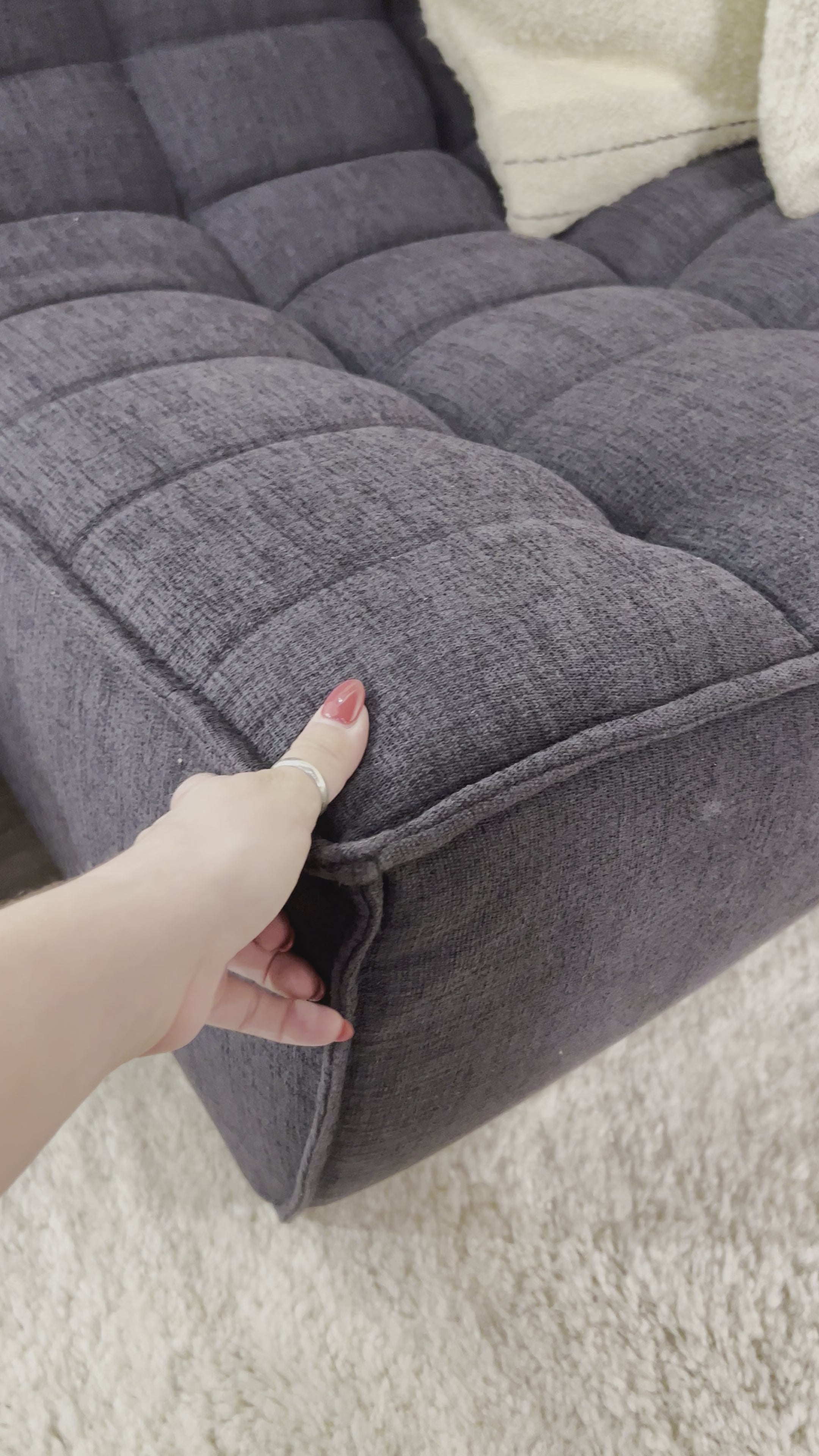 Load video: N701 Graphite Modular Sofa Sectional