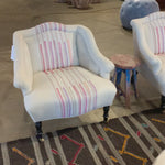 The Bog Chair by Cisco Home has a mid century modern feel, with a modish silhouette softened by gentle curves. The subtly sloping arm detail add an inviting accent, making the Bog the perfect spot to perch with a book or a cup of tea.  Overall: 32"w x 32"d x 30"h