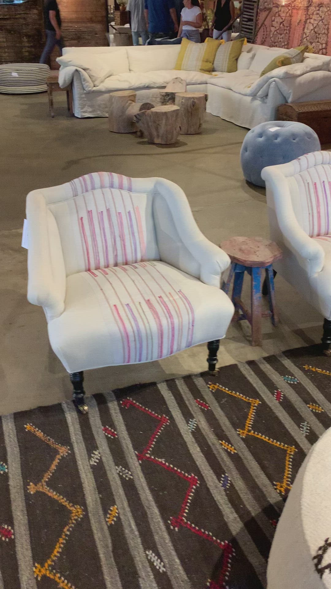 The Bog Chair by Cisco Home has a mid century modern feel, with a modish silhouette softened by gentle curves. The subtly sloping arm detail add an inviting accent, making the Bog the perfect spot to perch with a book or a cup of tea.  Overall: 32"w x 32"d x 30"h