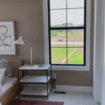 The Round Off Bed showcases organic solid oak, with the beautiful pale tones of the grain matched to a simple, comforting design. The low build and soft molded corners are both kid and pet friendly -- a bright and light piece to bring to any bedroom.   King Dimensions: 81"W x 84"D x 30"H Queen Dimensions: 64"W x 84"D x 30"H  Materials: Solid oak and and oak veneer, MDF, plywood slats