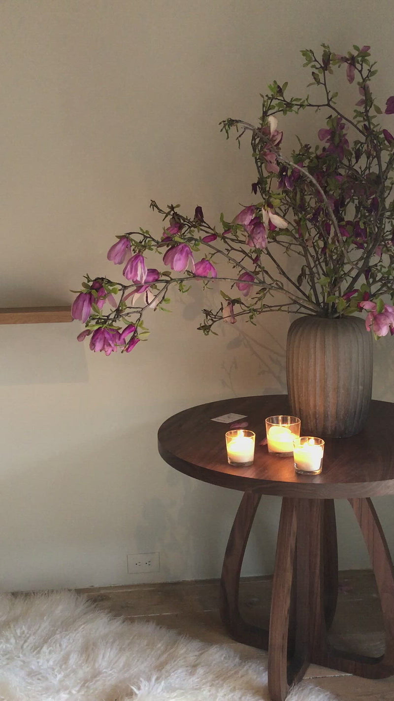 An Amethyst favorite, this Barcelona Occasional Table has an open, airy base that brings character to any area of your home. Bench-crafted with sustainably harvested hardwood in their North Carolina atelier, the Barcelona Table Family is a Verellen Essential. Amethyst Home provides interior design, new home construction design consulting, vintage area rugs, and lighting in the San Diego metro area.