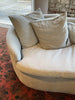 We love the unique, modern shape of this Grace 108" Sofa by Cisco Home. With the bench seat and curve shape, this will elevate your living space for years to come!   Overall: 108"w x 40"d x 28"h