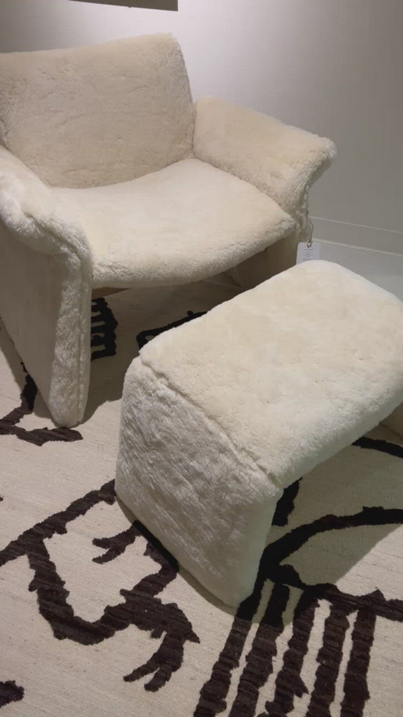 We love the geometric shape of this Oakley Lounge Chair by Verellen. Chic and comfy, this is bench-crafted with a sustainably harvested hardwood frame and comes standard with: Amethyst Home provides interior design, new home construction design consulting, vintage area rugs, and lighting in the Miami metro area.
