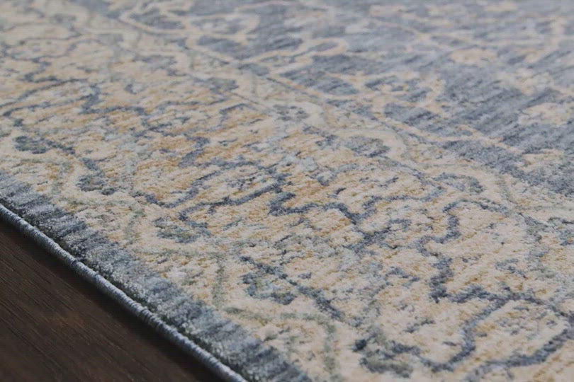 Our updated take on a classic. Pandora is power-loomed of 100% polyester, ensuring long-lasting durability, no shedding, and a soft feel underfoot. The pile features a high to low texture, accentuating these timeless yet current designs.  Power Loomed 100% Polyester PAN-04 Dark Blue/Ivory