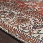 The Layla Collection is traditional and timeless, with a beautiful lived-in design that captures the spirit of an old-world rug. This traditional power-loomed rug is crafted of 100% polyester with a classic and sophisticated color palette and subtle patina.  Power Loomed 100% Polyester LAY-05 Ocean/Multi
