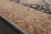 Bring a touch of antiqued beauty into your home with our Heirloom collection. This 100% wool collection tastefully honors the art of hand knotted rugs from India. Heirloom evokes a sense of unique sophistication with its traditional Serapi rug color palettes and vintage design.  Hand Knotted 87% Wool | 13% Cotton HQ-01 Navy/Multi