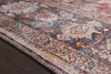 The Layla Collection is traditional and timeless, with a beautiful lived-in design that captures the spirit of an old-world rug. This traditional power-loomed rug is crafted of 100% polyester with a classic and sophisticated color palette and subtle patina.  Power Loomed 100% Polyester LAY-02 Spice/Marine