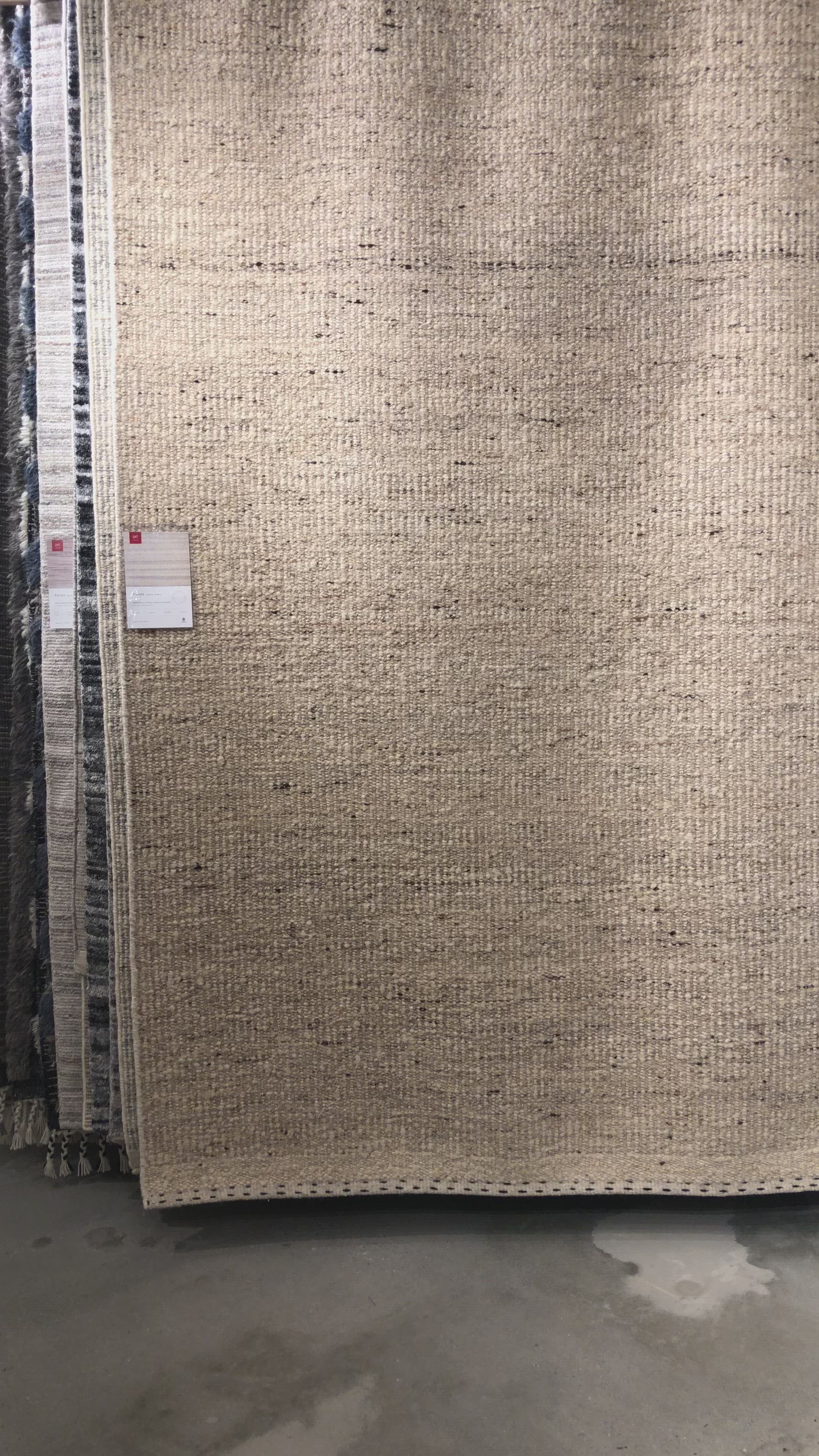 Load video: Sloane Smoke Rug - Amethyst Home