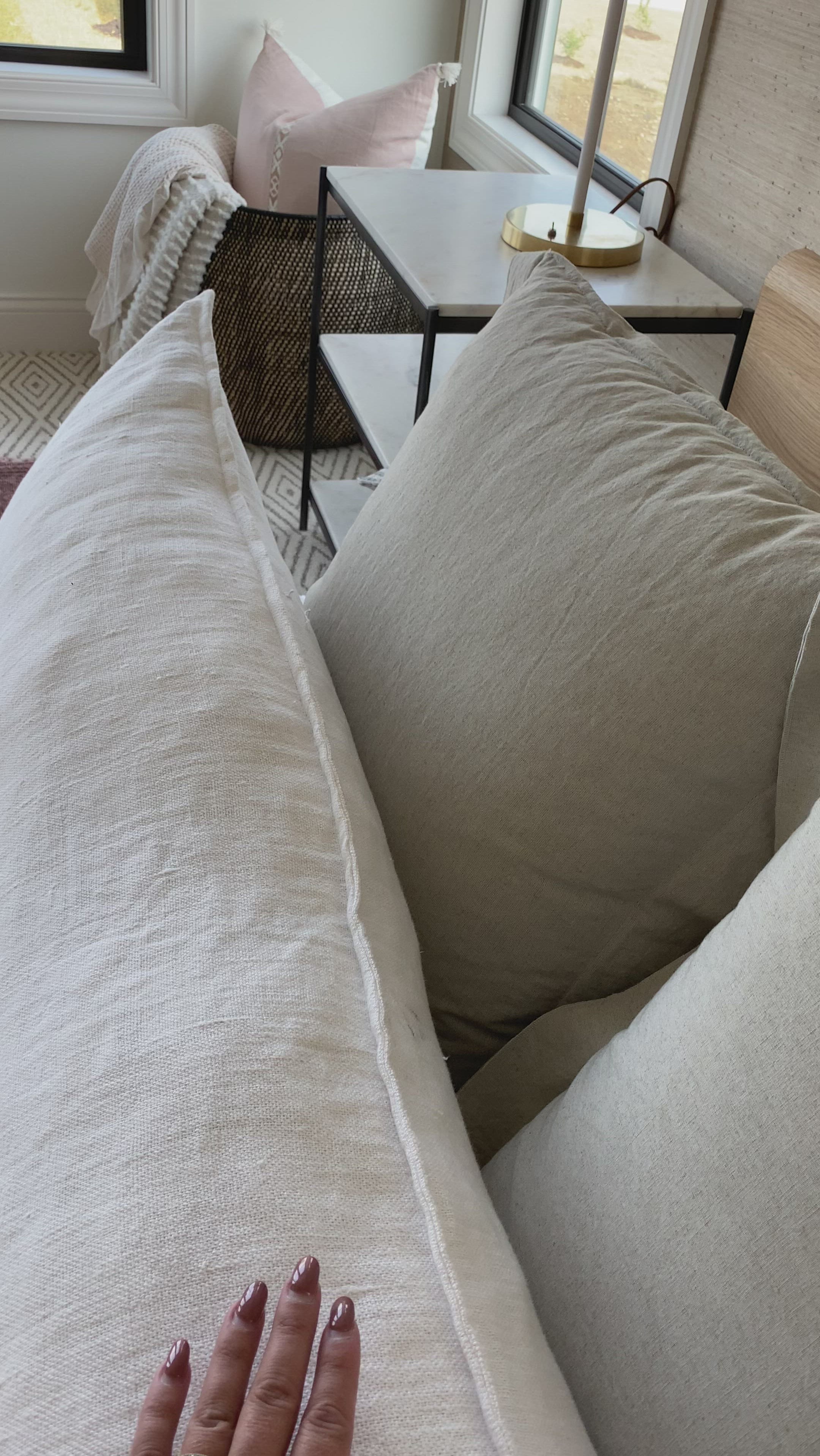 The Round Off Bed showcases organic solid oak, with the beautiful pale tones of the grain matched to a simple, comforting design. The low build and soft molded corners are both kid and pet friendly -- a bright and light piece to bring to any bedroom.   King Dimensions: 81"W x 84"D x 30"H Queen Dimensions: 64"W x 84"D x 30"H  Materials: Solid oak and and oak veneer, MDF, plywood slats