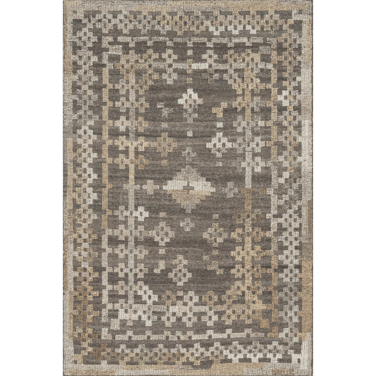 Tapis Akina charbon/taupe
