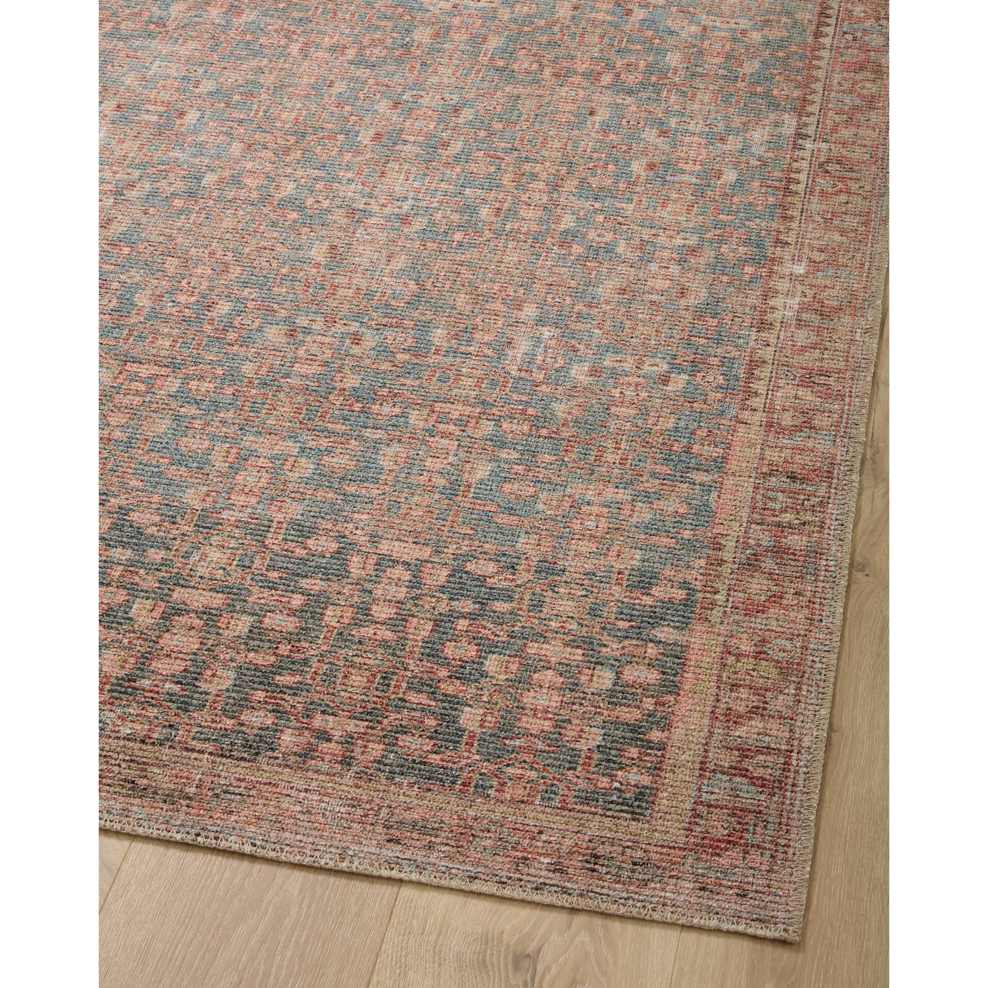 The Angela Rose x Loloi Aubrey AUB-04 Blue / Terracotta rug is the vintage-inspired area rug that makes visitors do double takes. The distressed pattern is printed with uncanny precision, while the ombre-fading and warm palette create an inviting, lived-in look. Amethyst favorite! Amethyst Home provides interior design services, furniture, rugs, and lighting in the Miami metro area.