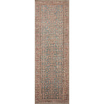 Featuring Angela Rose x Loloi Aubrey Blue / Terracotta Rug by Loloi at Amethyst Home. The Angela Rose x Loloi Aubrey Blue / Terracotta rug is the vintage-inspired area rug that makes visitors do double takes. The distressed pattern is printed with uncanny precision, while the ombre-fading and warm palette create an inviting, lived-in look. This is an incredibly versatile rug for busy living roo. Amethyst Home provides interior design services, furniture, rugs, and lighting in the Omaha metro area.
