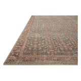 Featuring Angela Rose x Loloi Aubrey Blue / Terracotta Rug by Loloi at Amethyst Home. The Angela Rose x Loloi Aubrey Blue / Terracotta rug is the vintage-inspired area rug that makes visitors do double takes. The distressed pattern is printed with uncanny precision, while the ombre-fading and warm palette create an inviting, lived-in look. This is an incredibly versatile rug for busy livin. Amethyst Home provides interior design services, furniture, rugs, and lighting in the Scottsdale metro area.