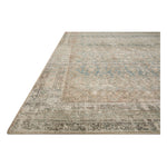 Featuring Angela Rose x Loloi Aubrey Jade / Natural Rug by Loloi at Amethyst Home. The Angela Rose x Loloi Aubrey Jade / Natural rug is the vintage-inspired area rug that makes visitors do double takes. The distressed pattern is printed with uncanny precision, while the ombre-fading and warm palette create an inviting, lived-in look. This is an incredibly versatile rug for busy living room. Amethyst Home provides interior design services, furniture, rugs, and lighting in the Des Moines metro area.