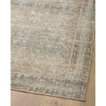 Featuring Angela Rose x Loloi Aubrey Jade / Natural Rug by Loloi at Amethyst Home. The Angela Rose x Loloi Aubrey Jade / Natural rug is the vintage-inspired area rug that makes visitors do double takes. The distressed pattern is printed with uncanny precision, while the ombre-fading and warm palette create an inviting, lived-in look. This is an incredibly versatile rug for busy livi. Amethyst Home provides interior design services, furniture, rugs, and lighting in the Henderson, Nevada metro area.