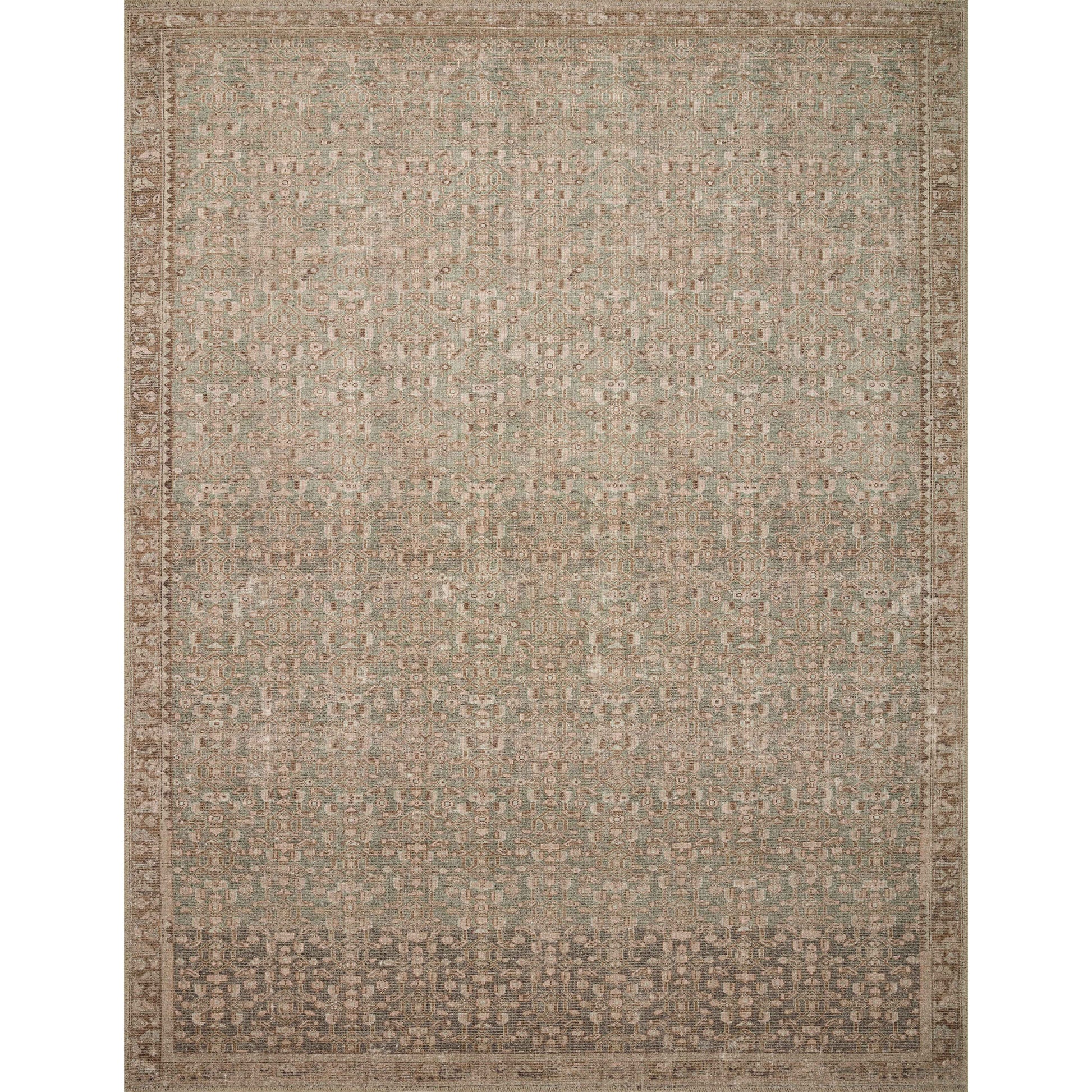 The Angela Rose x Loloi Aubrey AUB-04 Sage / Bark rug is the vintage-inspired area rug that makes visitors do double takes. The distressed pattern is printed with uncanny precision, while the ombre-fading and warm palette create an inviting, lived-in look. Amethyst favorite! Amethyst Home provides interior design services, furniture, rugs, and lighting in the Omaha metro area.