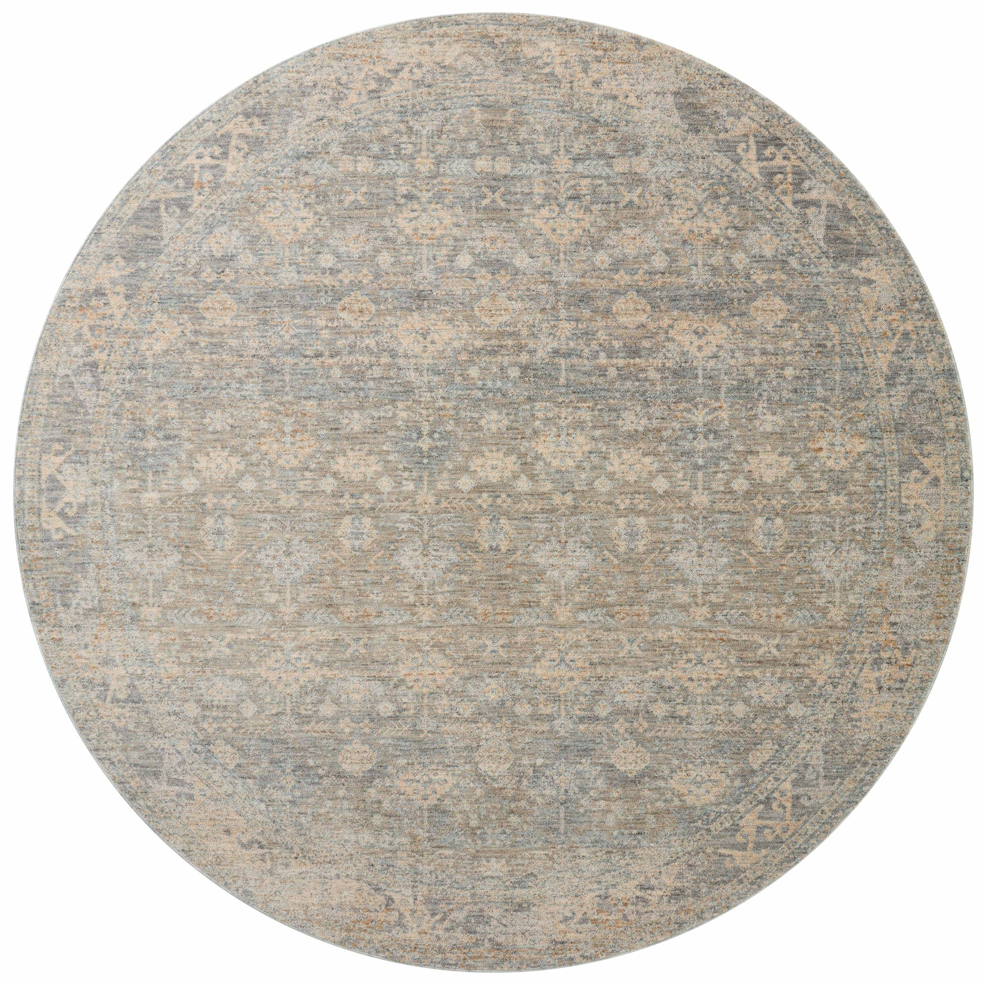 The Angela Rose x Loloi Blake BLA-01 Sky / Beige rug features traditional motifs that have softened into the background, making it an effortless neutral in any room. Muted earth-toned palettes complement a range of furniture, while subtle cream-colored fringe at the edges add texture and framing. Amethyst favorite! Amethyst Home provides interior design services, furniture, rugs, and lighting in the Calabasas metro area.