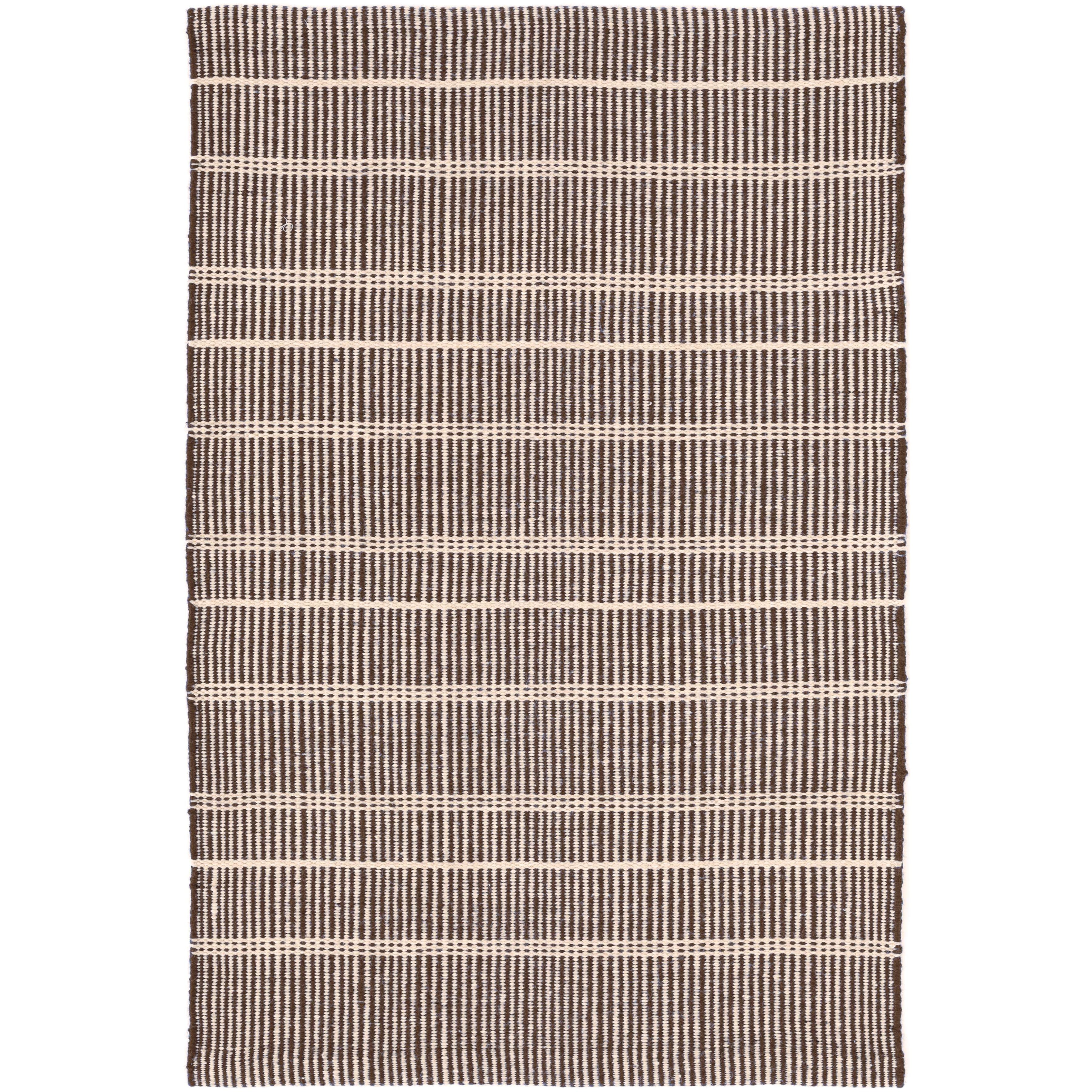 Part of our Designer Favorites collection of go-to rugs in timeless styles and a variety of durable constructions.<br><br>Part of our Bunny Williams collection, this delicately striped, dark brown indoor/outdoor rug was inspired by an antique rug sample from the designer's own personal collection. Due to the handmade nature of this area rug, variations in color are expected. Amethyst Home provides interior design, new construction, custom furniture, and area rugs in the Nashville metro area.