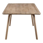 The Malibu dining table embodies an organic aesthetic through its design. Thick pieces of solid white Oak wood is used from head to toe, showing off this pieces beautiful grain pattern and shades. The rounded edges on the legs and table-top creates a flow that is more contemporary and natural. With seating space for 10, the Malibu dining table can host the entire neighborhood.