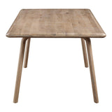 The Malibu dining table embodies an organic aesthetic through its design. Thick pieces of solid white Oak wood is used from head to toe, showing off this pieces beautiful grain pattern and shades. The rounded edges on the legs and table-top creates a flow that is more contemporary and natural. With seating space for 10, the Malibu dining table can host the entire neighborhood.