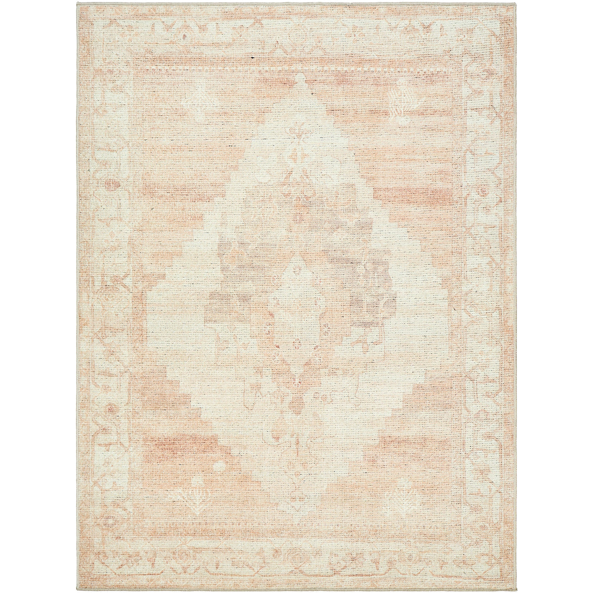 Tapis médaillon rose poussiéreux Becki Owens x Surya Luca