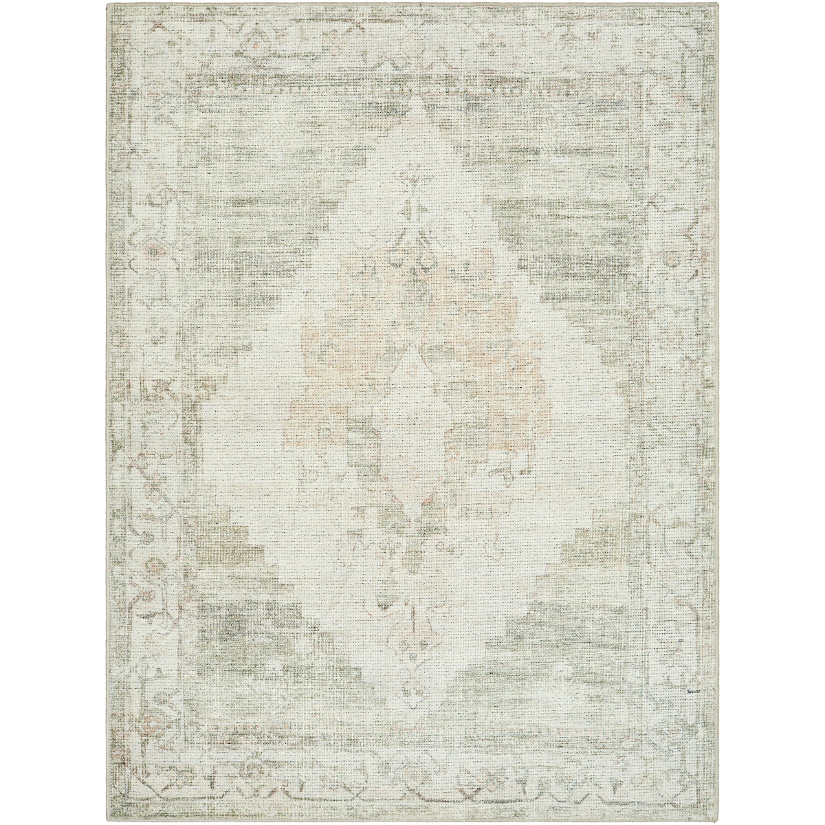 Tapis médaillon olive Becki Owens x Surya Luca