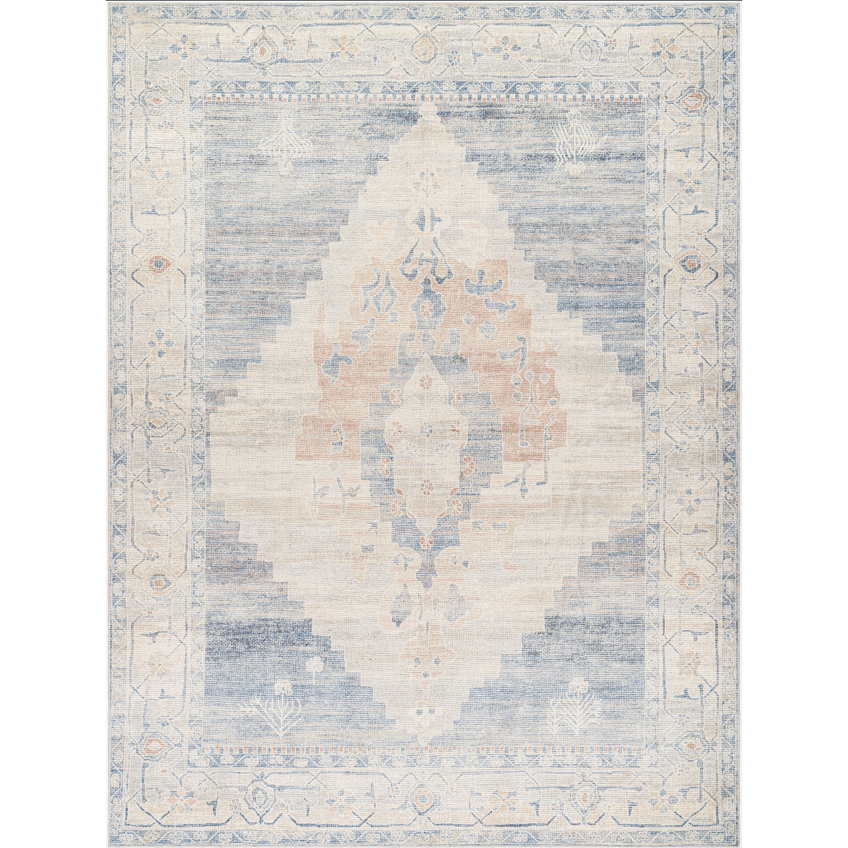 Becki Owens x Surya Luca Pewter Medallion Rug