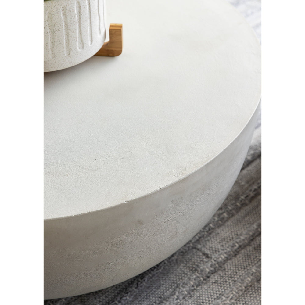 Table basse d'extérieur Basil - Blanc mat | prêt pour l'expédition!