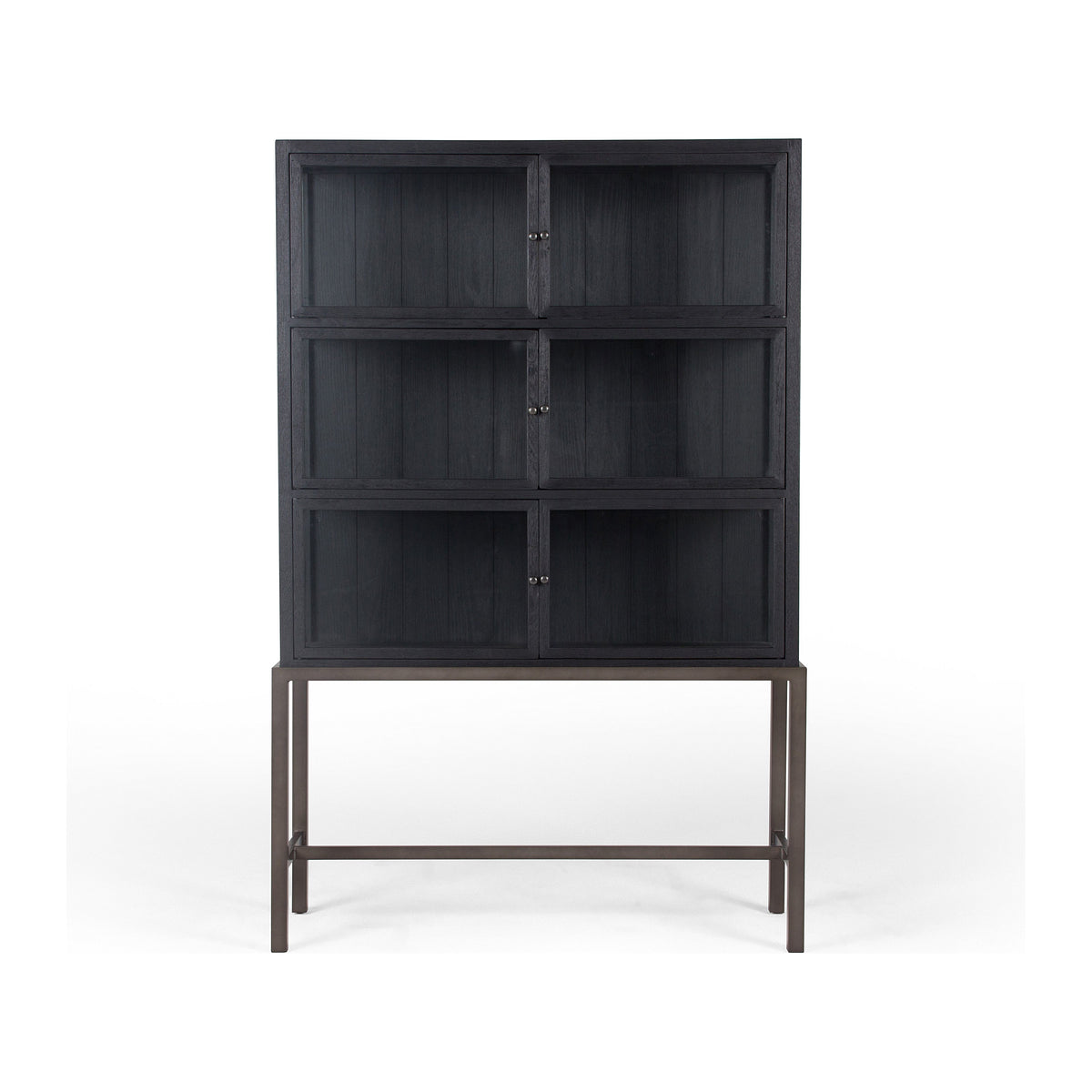 Cabinet de curiosité Spencer - Noir dérivé | prêt pour l'expédition!