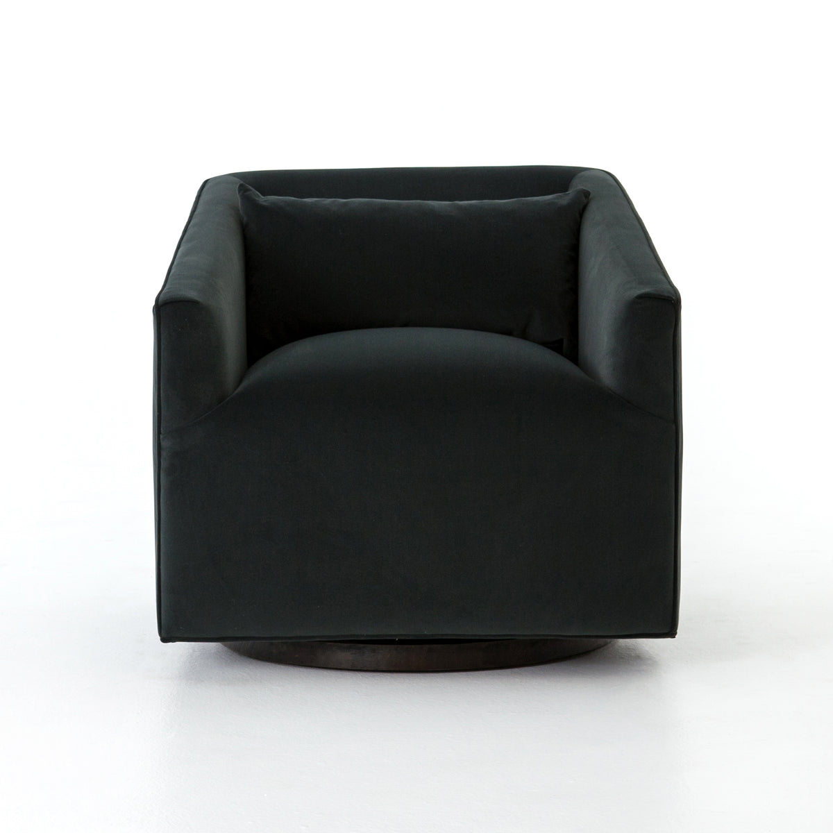 York Swivel Chair - Modern Velvet Smoke | shipping 11/15/2025
