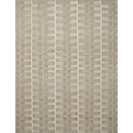 Featuring Carrier & Company x Loloi Harrison Taupe / Ivory Rug by Loloi at Amethyst Home. Inspired by Swedish weavings, the Harrison Taupe / Ivory rug for Carrier and Company x Loloi is a playful selection of high/low pile, where the patterns are expressed through the weaves. Linear patterns help create order and clarity in a room, and the repetition in the patterns creates a pleasant ene. Amethyst Home provides interior design services, furniture, rugs, and lighting in the Kansas City metro area.