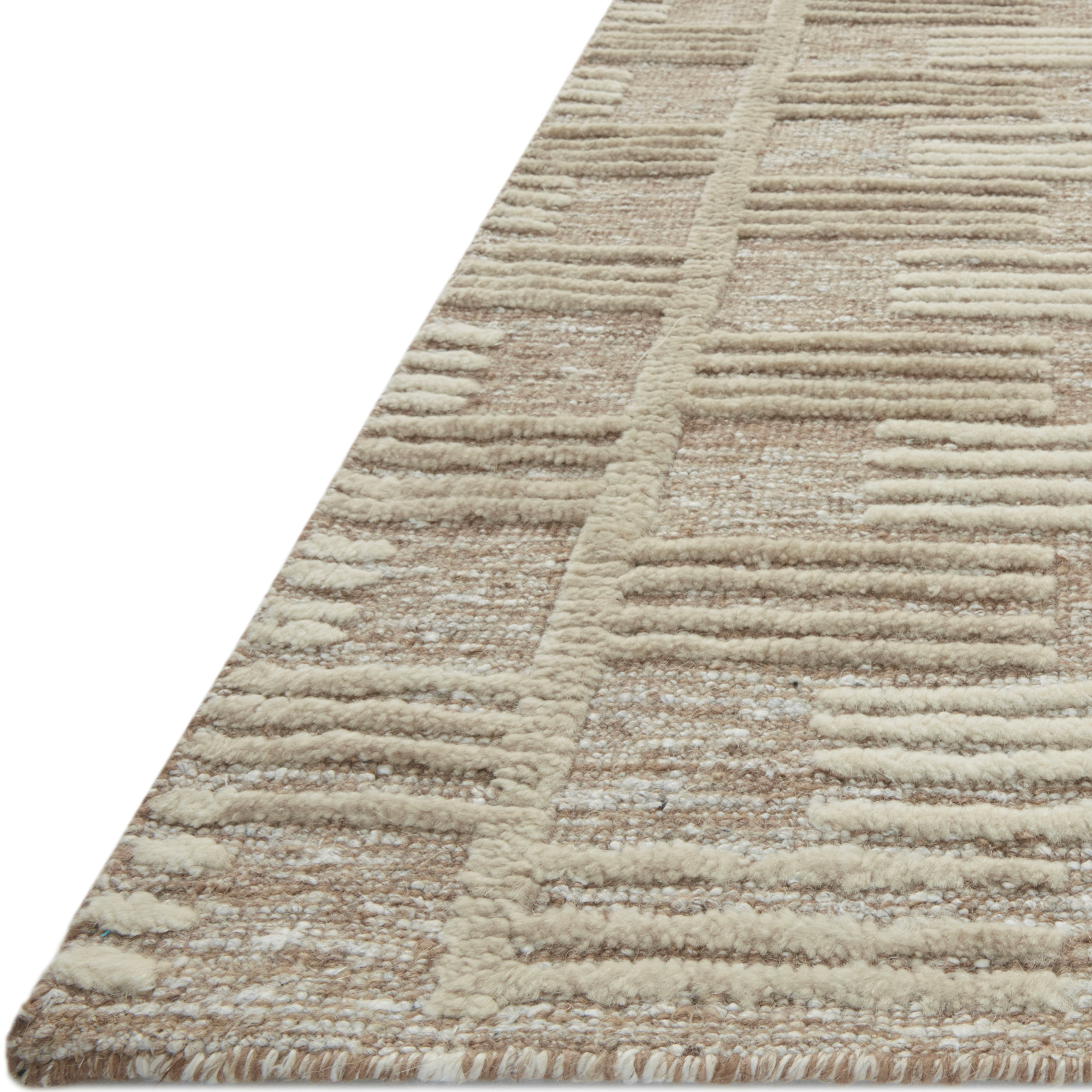 Featuring Carrier & Company x Loloi Harrison Taupe / Ivory Rug by Loloi at Amethyst Home. Inspired by Swedish weavings, the Harrison Taupe / Ivory rug for Carrier and Company x Loloi is a playful selection of high/low pile, where the patterns are expressed through the weaves. Linear patterns help create order and clarity in a room, and the repetition in the patterns creates a pleasant energy. T. Amethyst Home provides interior design services, furniture, rugs, and lighting in the Miami metro area.