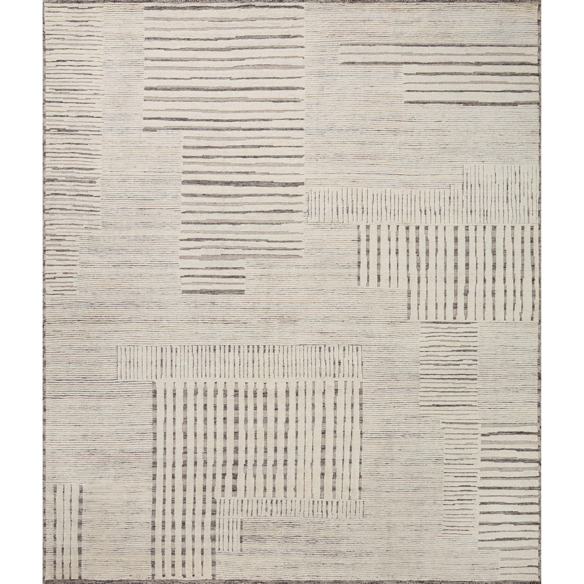 Carrier &amp; Company x Loloi Moore Dove / Tapis noué à la main ivoire