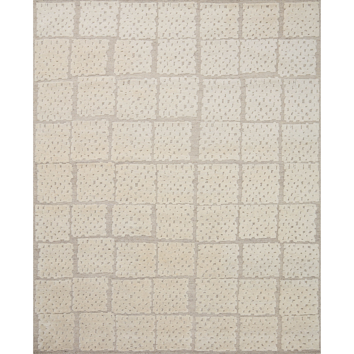 Carrier & Company x Loloi Moore Pebble / Ivory Hand-Knotted Rug