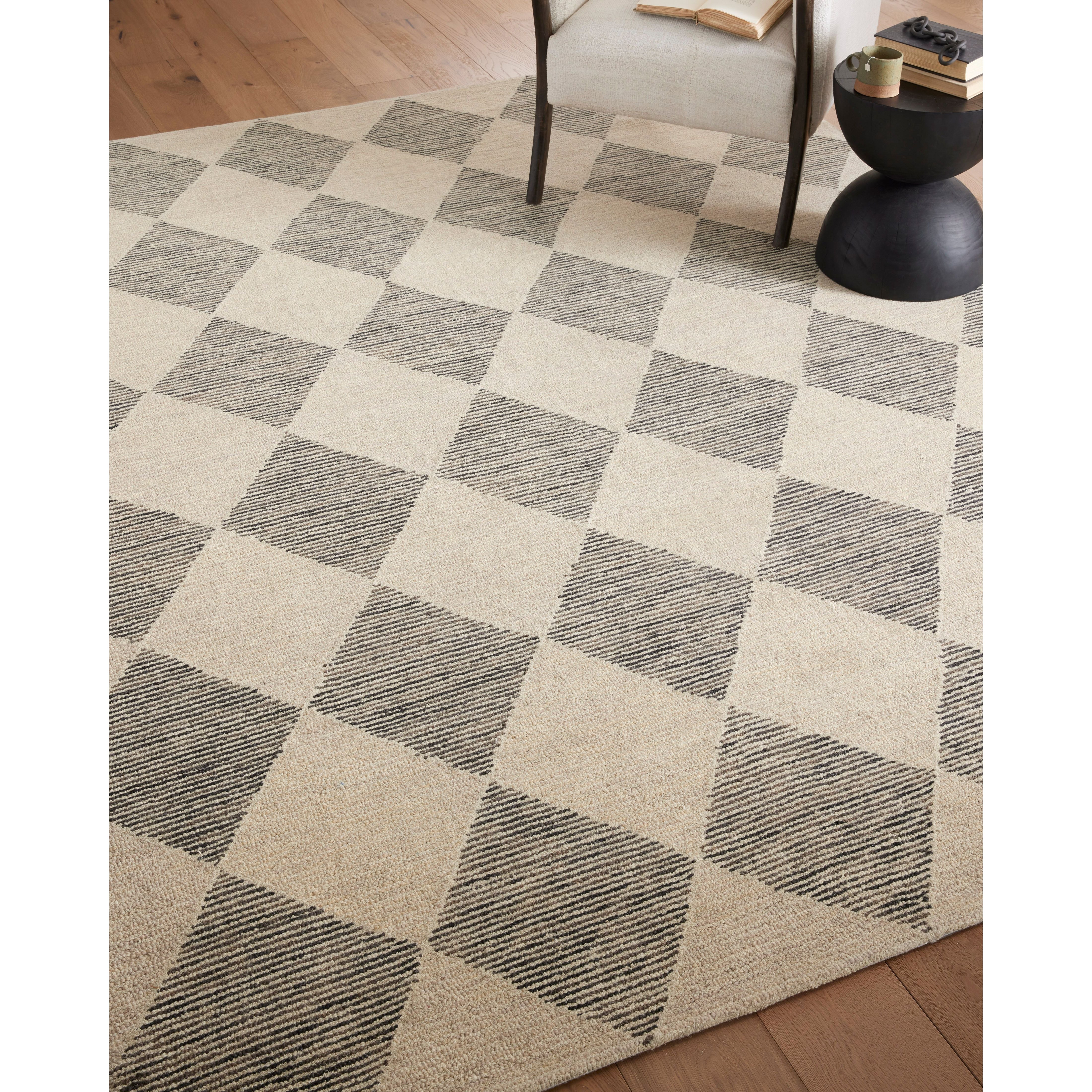 Featuring Chris Loves Julia x Loloi Francis Beige / Charcoal Rug by Loloi at Amethyst Home. Balancing a matte wool look with a bit of sheen — the Francis rug is a beautiful ode to Julia Marcum’s signature tile work. Perfectly neutral — this rug mixes old traditions with fresh modern sensibility.
It’s no coincidence that the pattern of the Francis Beige / Charcoal rug for Chris Loves Julia x. Amethyst Home provides interior design services, furniture, rugs, and lighting in the Nashville metro area.
