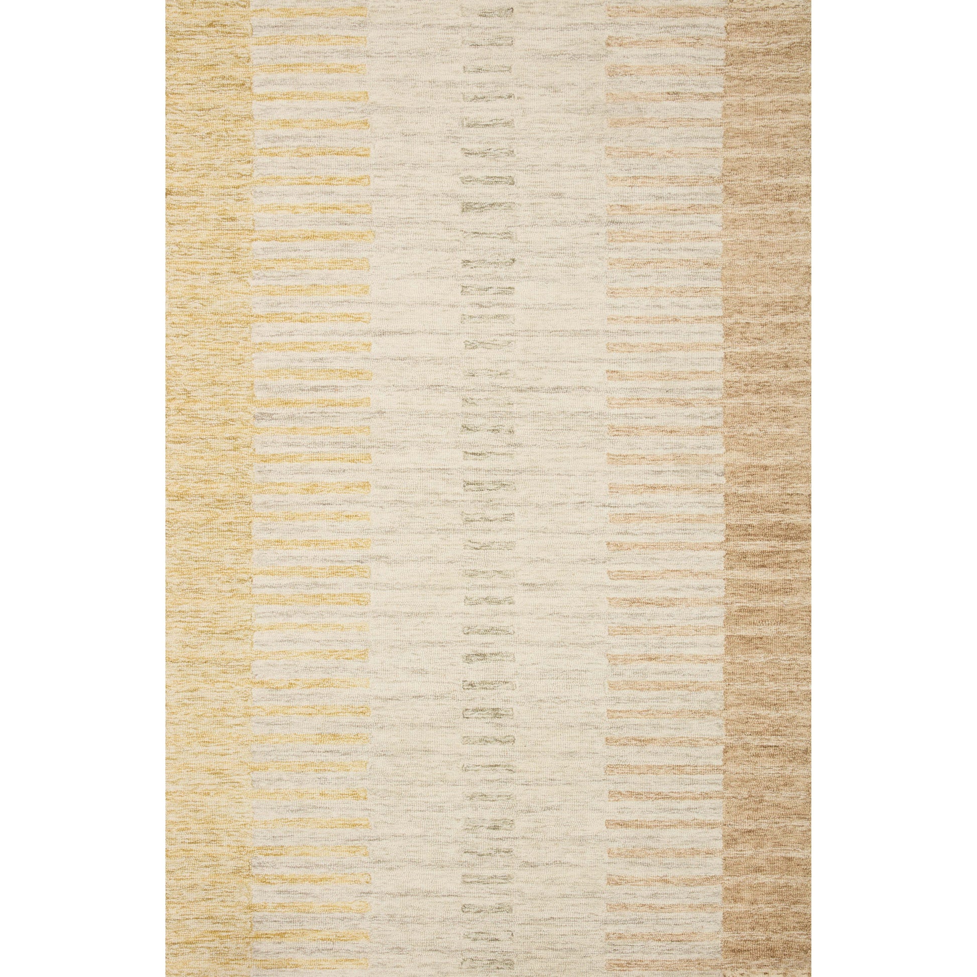 The Chris Dove / Santa Fe rug reminds us of our favorite casual, tonal stripe hemp rugs. Family friendly, hooked wool is a great choice for easy cleaning! Amethyst Home provides interior design services, furniture, rugs, and lighting in the Kansas City metro area.