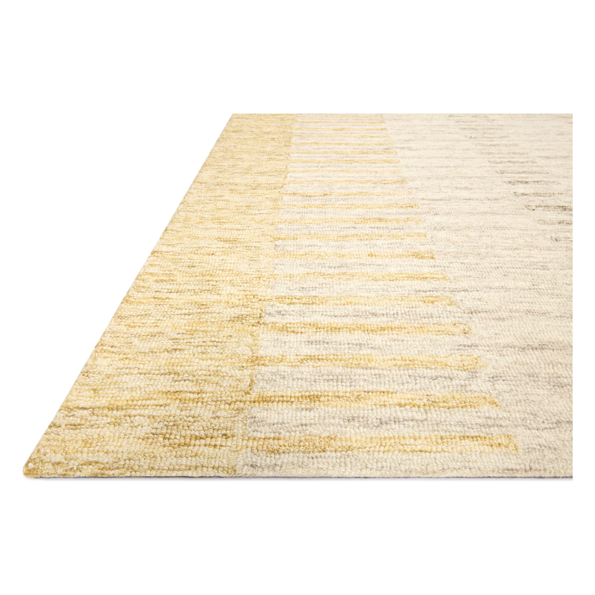 The Chris Dove / Santa Fe rug reminds us of our favorite casual, tonal stripe hemp rugs. Family friendly, hooked wool is a great choice for easy cleaning! Amethyst Home provides interior design services, furniture, rugs, and lighting in the Seattle metro area.