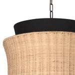 Made of fabric and beautifully natural woven rattan, the Chrisley Pendant Light is a wonderfully modern and airy fixture to hang above your kitchen island or bedroom nightstands. Amethyst Home provides interior design services, furniture, rugs, and lighting in the Austin metro area.