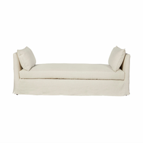 Featuring April Daybed 82" by Cisco Brothers at Amethyst Home. The April Daybed by Cisco Brothers is one of our favorite, most versatile pieces for any room in your home. Photographed in Brevard Birch and Otis White. 
Overall size: 82"w x 31"d x 29"hSitting Space: 60"w x 31"dSeat Height: 19.5"hArm Height: 29"h. Amethyst Home provides interior design, new home construction design consulting, vintage area rugs, and lighting in the Scottsdale metro area.