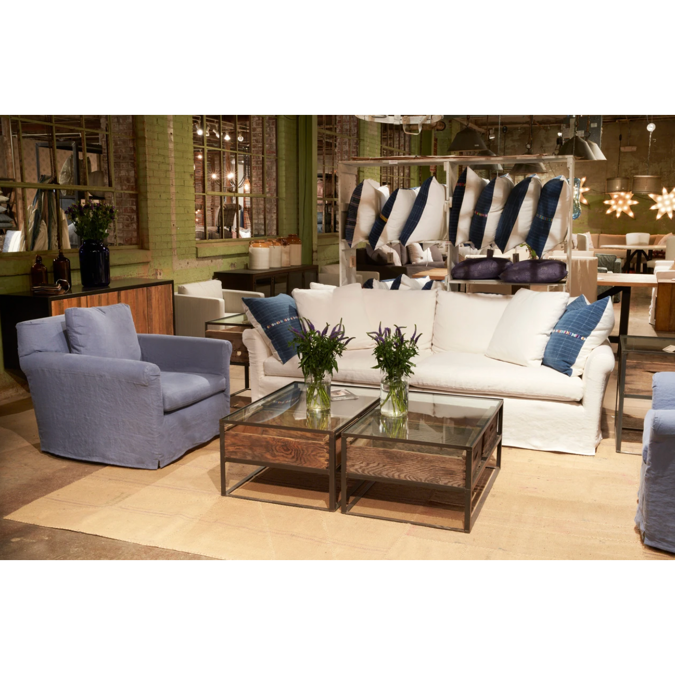 This is not your traditional roll-arm sofa. The Beverly Sofa from Cisco Brothers has a scaled-down roll arm for a more subtle style, allowing it to fit comfortably with any living room ensemble. Shown in fabric Brevard Ivory.
