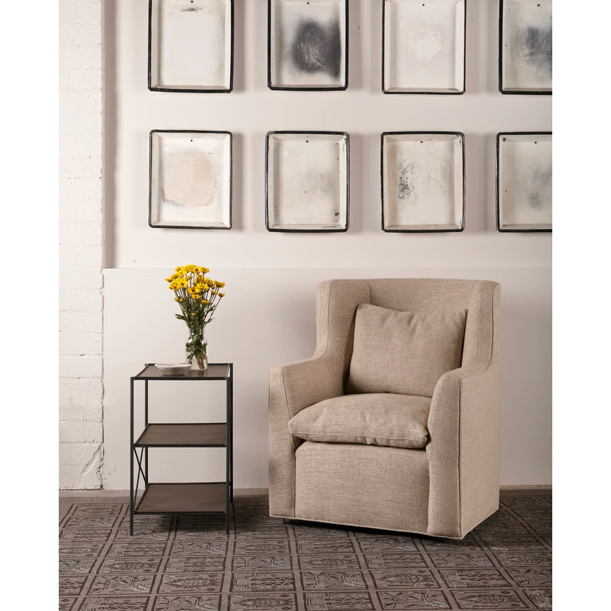 The Havana Wing Chair by Cisco Brothers has a tall back with gorgeous curved arms. The go-to chair for guests or your favorite chair to read your latest novel in -- this will complete the look for any living room or lounge area. Shown in slipcover Otis White and Bellamy Oatmeal. 