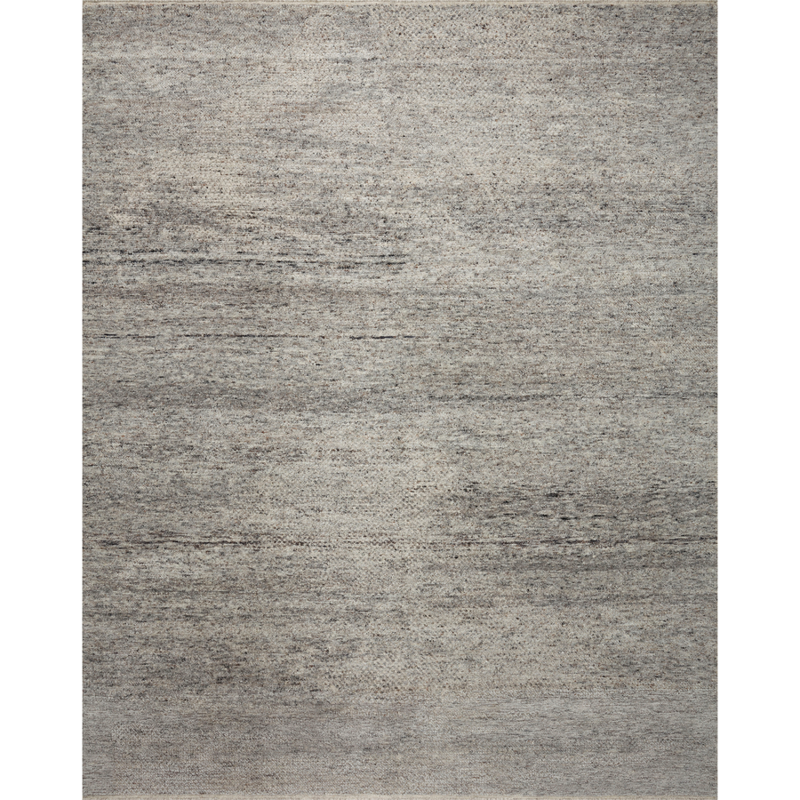 Collins Amber Lewis x Loloi Pebble / Tapis noué à la main argenté