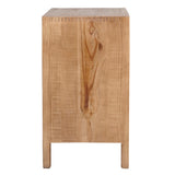 Featuring Amanza Sideboard Chest by Dovetail at Amethyst Home. Beautiful organic modern cabinet with carved detail.  Made of reclaimed pine wood in a warm, natural finish.
32"h x 30"w x 18"d
Wipe with clean damp rag. Amethyst Home provides interior design, new home construction design consulting, vintage area rugs, and lighting in the Calabasas metro area.