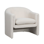 Featuring Alda Occasional Chair - Cream by Dovetail at Amethyst Home. The Alda Chair is a soft modern look with a unique silhouette.  Comfortable and chic!
Depth : 30.5 inFinish : Cream UpholsteryHeight : 31.5 inMaterial : Polyester Blend Upholstery and Solid Pine FrameVolume : 17 cu ftWeight : 43.5 lbsWidth : 31 in. Amethyst Home provides interior design, new home construction design consulting, vintage area rugs, and lighting in the Dallas metro area.