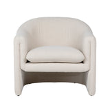 Featuring Alda Occasional Chair - Cream by Dovetail at Amethyst Home. The Alda Chair is a soft modern look with a unique silhouette.  Comfortable and chic!
Depth : 30.5 inFinish : Cream UpholsteryHeight : 31.5 inMaterial : Polyester Blend Upholstery and Solid Pine FrameVolume : 17 cu ftWeight : 43.5 lbsWidth : 31 in. Amethyst Home provides interior design, new home construction design consulting, vintage area rugs, and lighting in the Miami metro area.