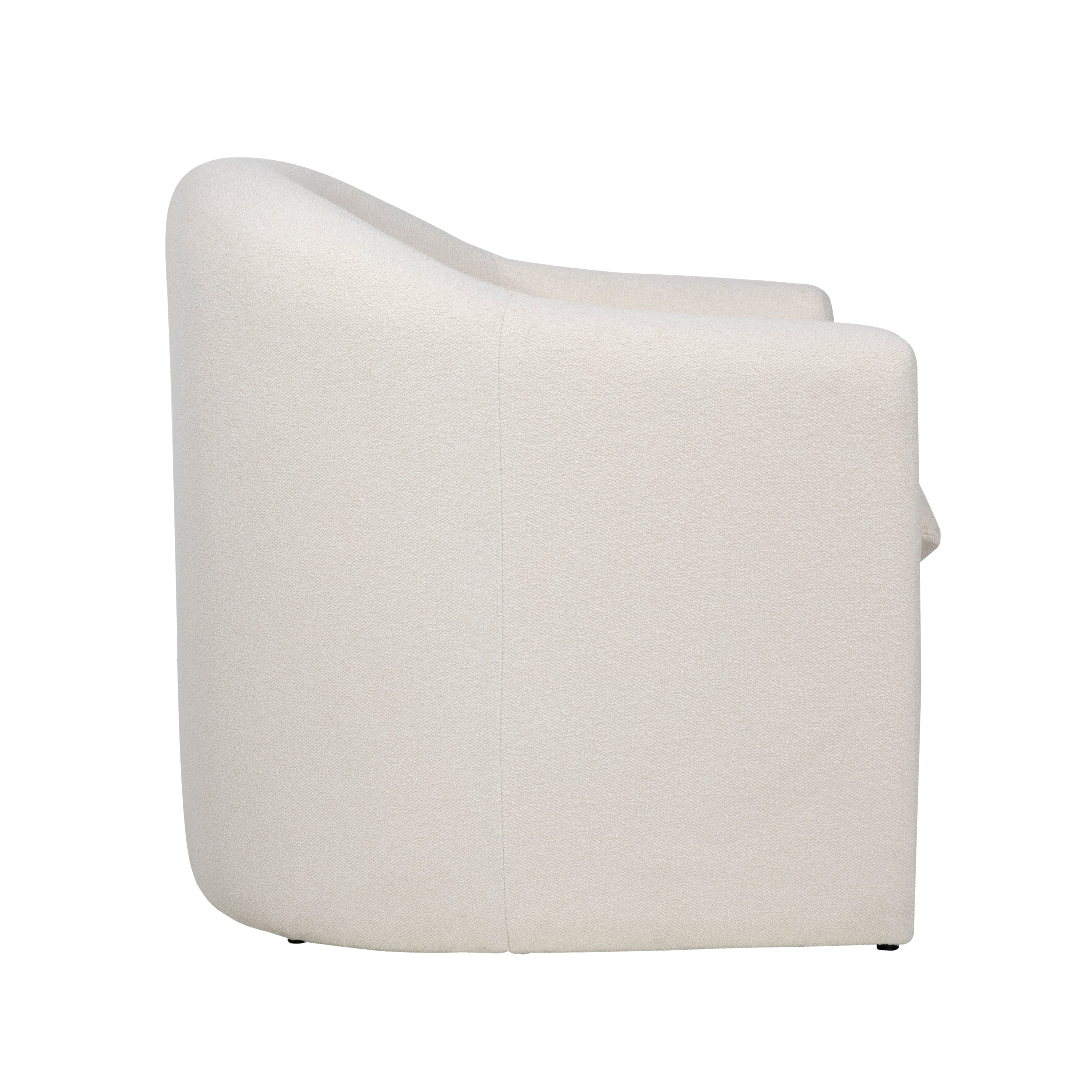 Featuring Alda Occasional Chair - Cream by Dovetail at Amethyst Home. The Alda Chair is a soft modern look with a unique silhouette.  Comfortable and chic!
Depth : 30.5 inFinish : Cream UpholsteryHeight : 31.5 inMaterial : Polyester Blend Upholstery and Solid Pine FrameVolume : 17 cu ftWeight : 43.5 lbsWidth : 31 in. Amethyst Home provides interior design, new home construction design consulting, vintage area rugs, and lighting in the Winter Garden metro area.
