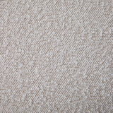 Add a contemporary touch to your seating arrangement with this lovely bench. Featuring an oval frame supported by a stunning off-white boucle upholstery for extra softness and comfort. Amethyst Home provides interior design, new home construction design consulting, vintage area rugs, and lighting in the Dallas metro area.