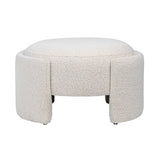 Featuring Casa Ottoman by Dovetail at Amethyst Home. Add a contemporary touch to your seating arrangement with this lovely ottoman. 
33" x 25.5"d x 16.5"Seat Width: 28.5"Material : Boucle UpholsteryWeight : 18.5 lbs
Spot clean with damp rag with fabric safe cleaner. Amethyst Home provides interior design, new home construction design consulting, vintage area rugs, and lighting in the Calabasas metro area.